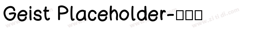 Geist Placeholder字体转换